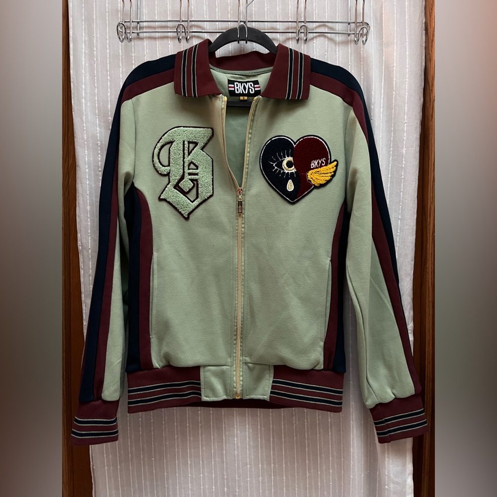 🔆BKYS Green and Burgundy Jacket Size S